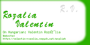 rozalia valentin business card